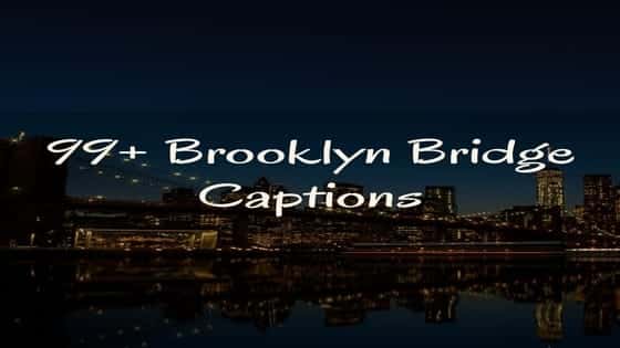 99+ Brooklyn Bridge Instagram Captions | Brooklyn Bridge Instagram Quotes